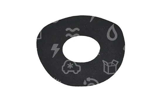 těsnění samolepící, D=127 / d=50 mm, tloušťka 3 mm, pod vysavačové motory